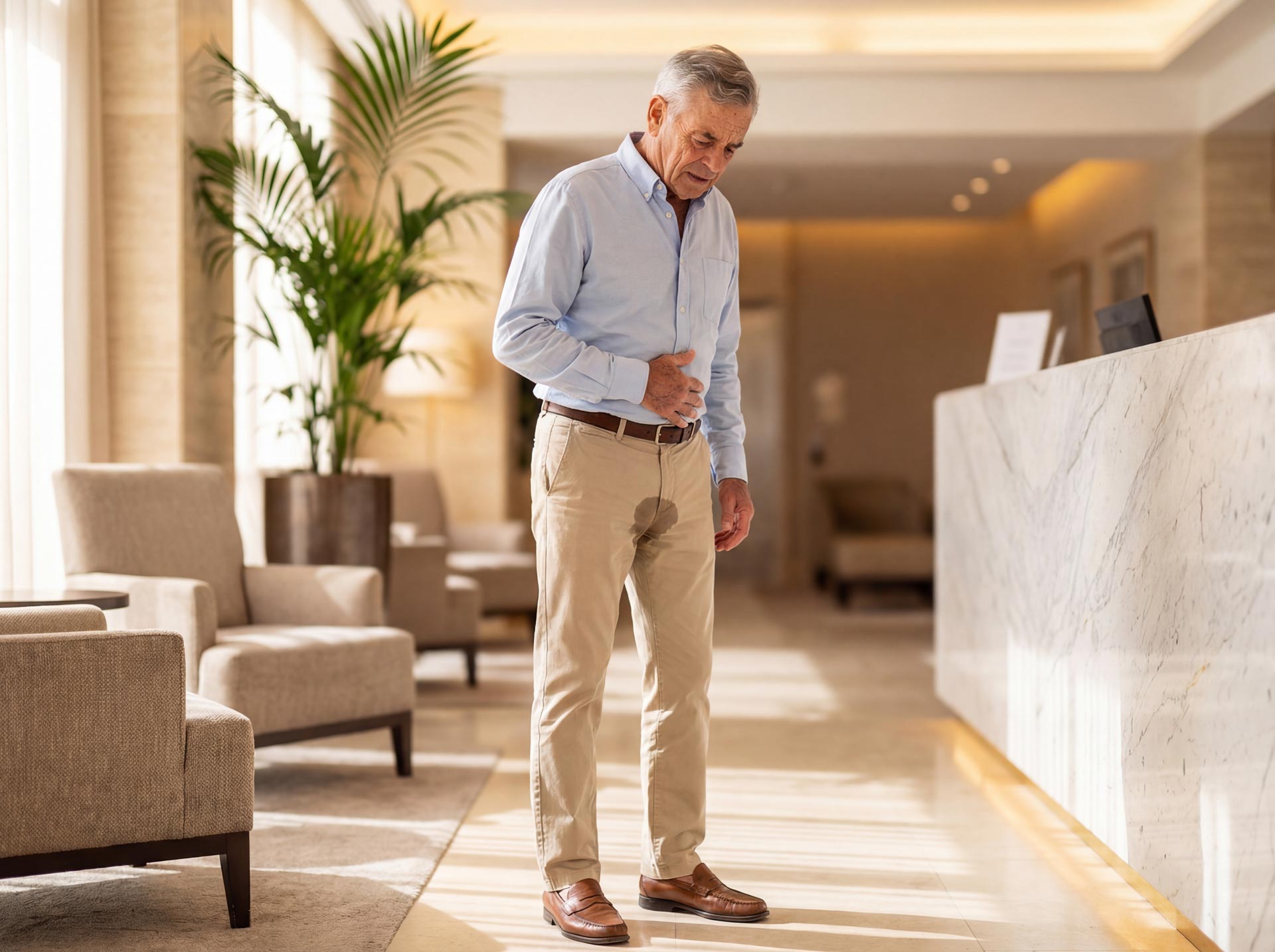 Doctor reviewing PSA test results with a senior male patient